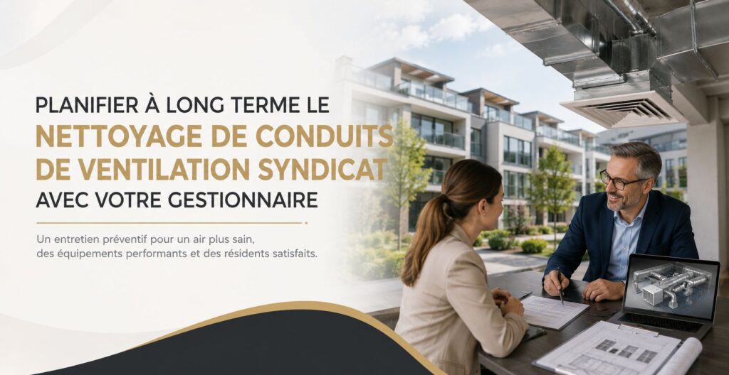 Planifier à long terme le Nettoyage de conduits de ventilation syndicat avec votre gestionnaire
