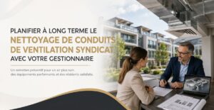 Planifier à long terme le Nettoyage de conduits de ventilation syndicat avec votre gestionnaire